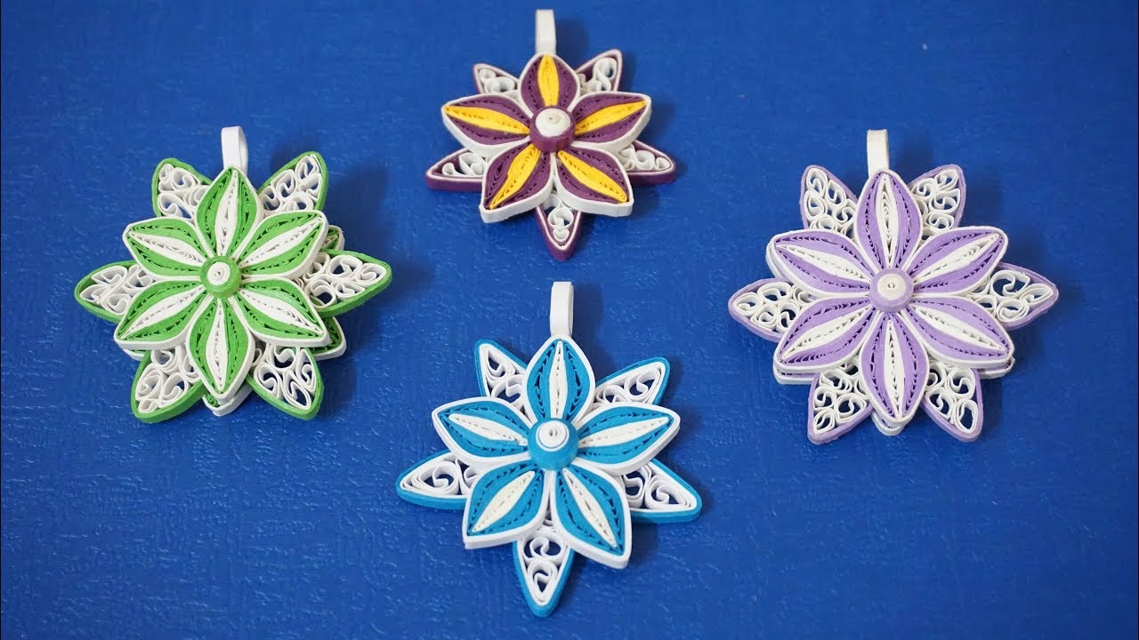 Quilling Pendant Necklace Tutorial DIY Easy Pendant Jewelry YouTube