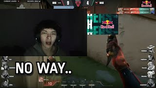 Sinatraa's reaction to this Sova's INSANE 1v3 clutch