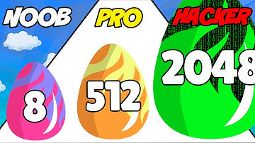 Dino 2048 - NOOB vs PRO vs HACKER