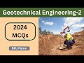 Objective Question-Answer II 2024 II Geotechnical Engineering-2 II 6th Semester II BEU