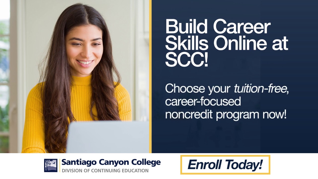 Santiago Canyon College Build Career Skills Online YouTube