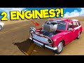 I Put 2 Engines and a Turbo Mod Into My Car and This Happened... (Long Drive Mods)