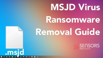 MSJD Virus [.msjd Files] Remove & Decrypt Data [Free Fix Guide]