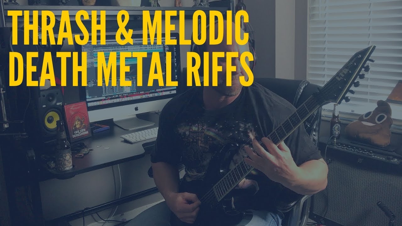 How to Combine THRASH and MELODIC DEATH METAL (Rhythm Guitar Lesson