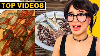 Trying WEIRDEST FOOD COMBINATIONS *shocking!* | SSSniperWolf
