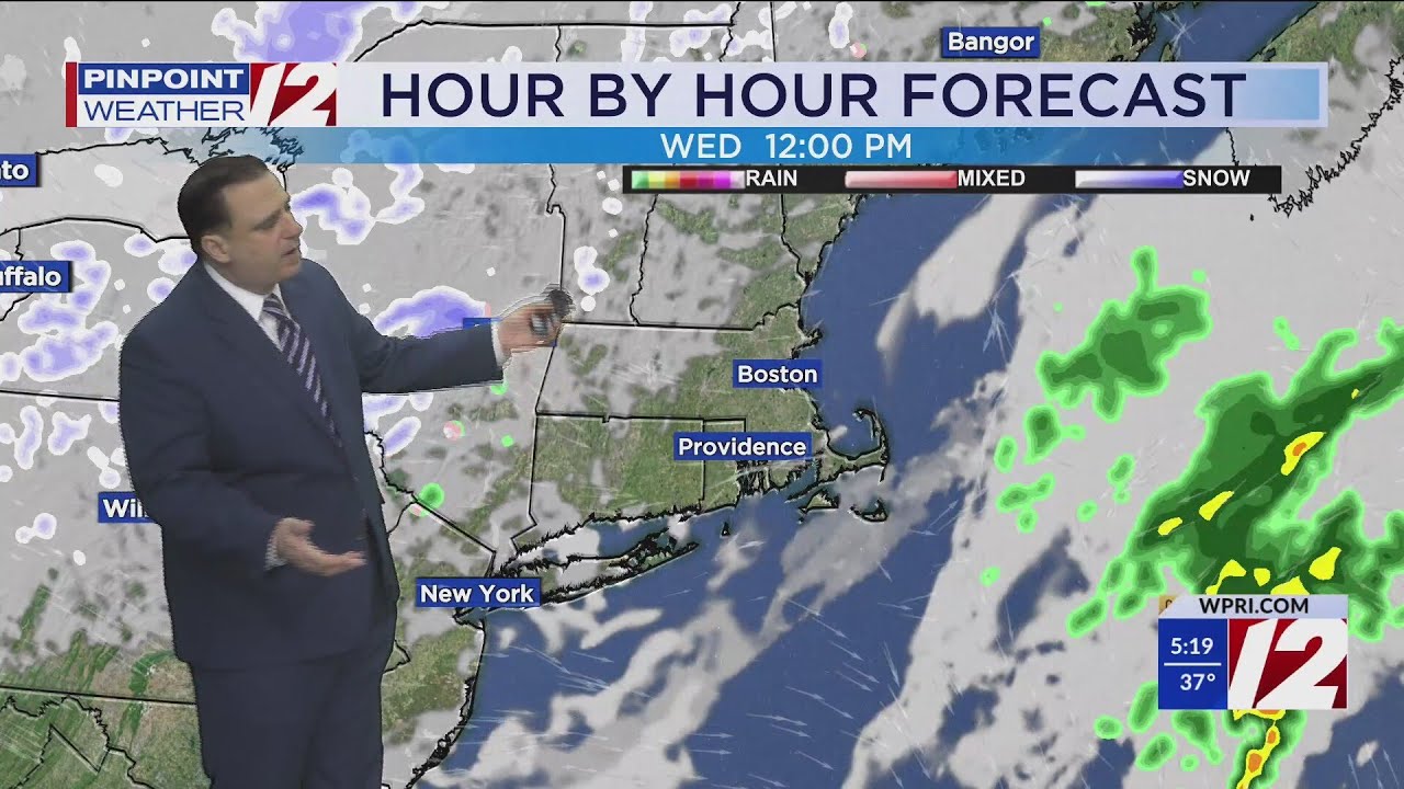 WPRI 12 Weather Forecast for 3/25/25: Drier weather today - YouTube