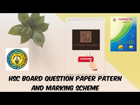 HSC Board Question Paper Patern and Marking Scheme