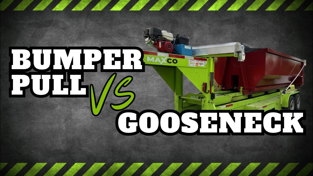 Bumper Pull vs Gooseneck Roll off dumpster trailers. What is better? YouTube