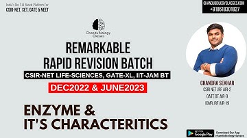 WHAT IS ENZYMES | ENZYME | CHARACTERISTICS, TYPES & MECHAMISM| CSIR NET | Target CSIR NET |