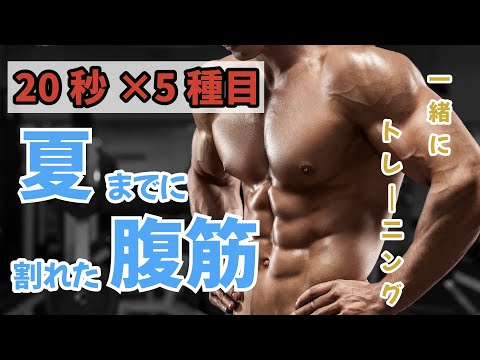 【初心者腹筋トレーニング】夏までに割れた腹筋を！ダイエット脂肪燃焼におすすめ！