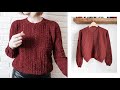 Теплый Свитер крючком из SoftDonegaltweed. Мастер-класс. Warm Crochet Sweater Tutorial