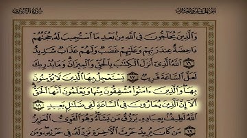 القارئ بدر التركي اليوم ٧٧ سورة الشورى كاملة
