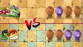 PvZ 2 - Plant Couple Team VS 4 Vase Breaker Zombies -  p10 - Who will win ?