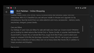 A short review on OLX Pakistan application screenshot 2