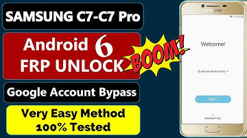 "Samsung C7000 Galaxy C7 Bypass Frp Google Verification Android 6.0 2023 | Easy Step-by-Step Guide"