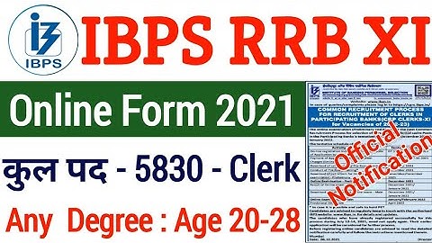 IBPS Clerk XI Online Form 2021 | IBPS Clerk Re Open Recruitment 2021