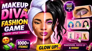 MAKEUP DIVA FASHION GAME 💄 Full Makeover Challenge! 😍 Most Satisfying Beauty Game | screenshot 3