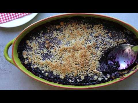Blueberry Almond Crumble | The Buddhist Chef