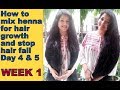 How to grow your hair faster longer and thicker using henna/ best hair mask for healthy hair