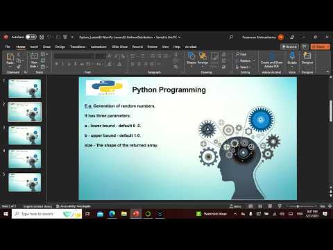 Python L63  in English, This video explains NumPy Lesson22,Non Tech People can understand well.