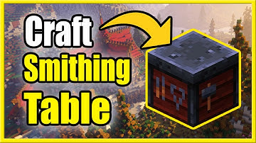 How to Make a Smithing Table in Minecraft Survival (Craft Netherite swords, Armor, Pickaxe)