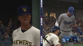 Makayla Butler and Brew Crew VS LA Dodgers MLB Road to The Show 24 #MLB #baseball #gaming #subscribe