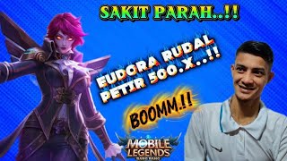 TUTORIAL MOBILE LEGENDS.!!! EUDORA MODE KALEM TAPI MENYAKITKAN..!! 