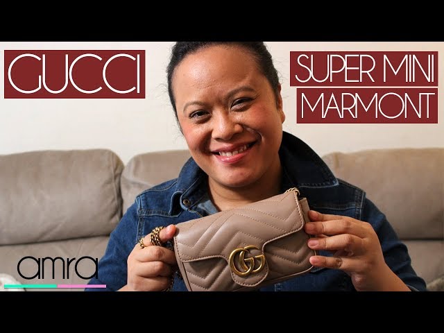 GUCCI SUPER MINI MARMONT I 1 YEAR REVIEW - What fits and