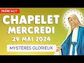  chapelet mercredi 29 mai 2024  mystres glorieux prire matin et soir