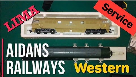 Lima Western Diesel Hydraulic Model Train  - small service & traction tyre change.