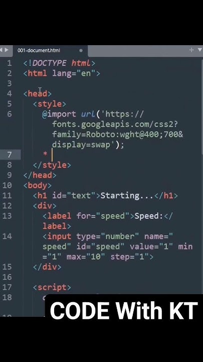 Running text using HTML CSS JAVASCRIPT || coding in website development ...