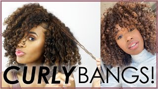 Cutting Curly Bangs! | the curly bang situation. 🙄🙆🏽‍♀️