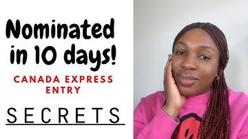 I GOT NOMINATED JUST 10 DAYS AFTER CREATING MY 🇨🇦 EXPRESS ENTRY PROFILE, I’LL SHOW YOU HOW I DID IT!