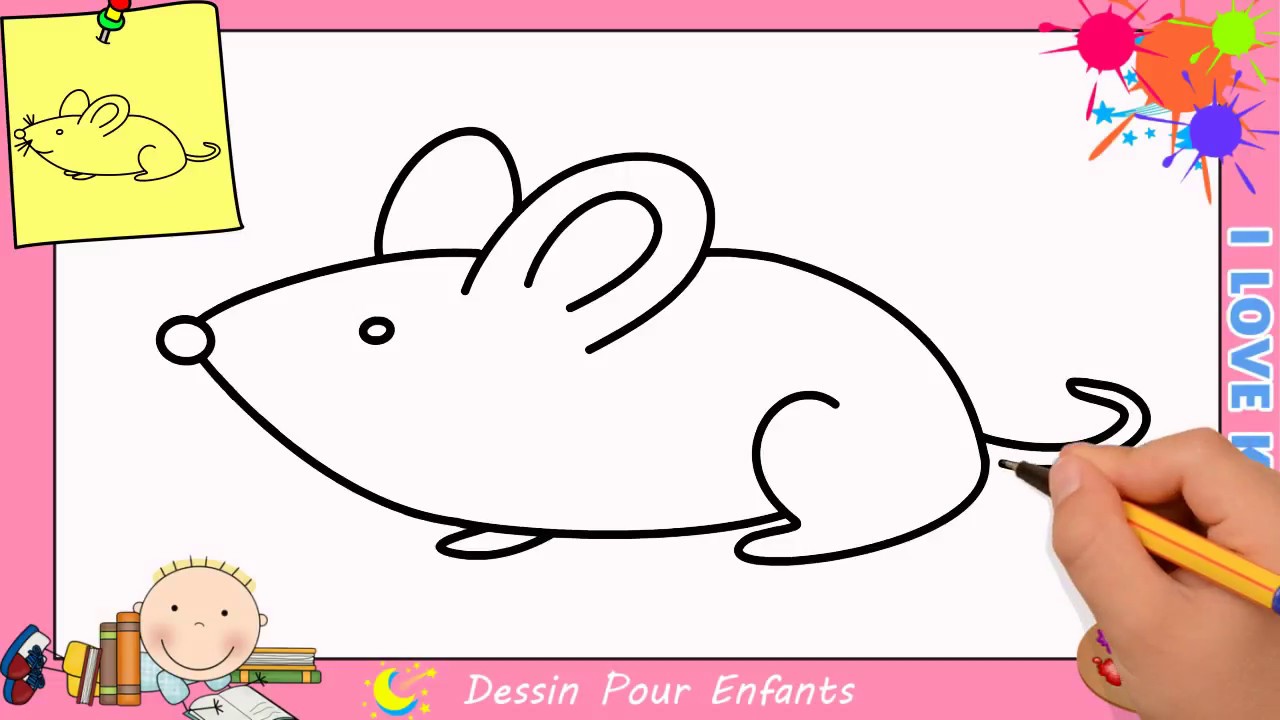 Comment Dessiner Une Souris Facilement Etape Par Etape Pour Enfants 2 Youtube