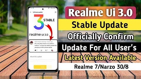Realme Ui 3.0 Android 12 Stable Update Officially Confirm | Realme Ui 3.0 Stable Update For All 🤩