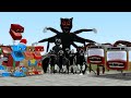 CAR EATER VS ALL CARTOON CATS VS ALL BOXY BOO PROJECT PLAYTIME in Garry&#39;s Mod!