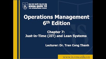 TranCongThanh Operations Management Chapter7 Just in time and Lean Systemsl SQC