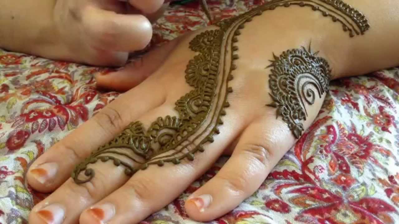 The Most Popular Henna Design of Summer 2014 TUTORIAL! - YouTube