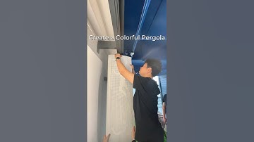 Create a Colorful Pergola🌈 #alunotec #diy #aluminiumpergola #louvers #louveredpergola #pergola