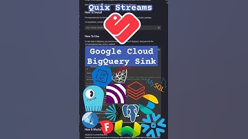 BigQuery Kafka sink in 60 Seconds | Quix Sink Connectors