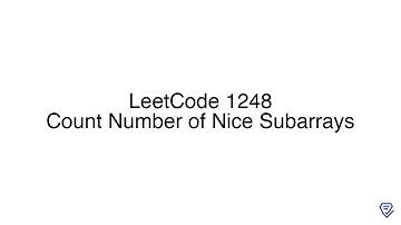 LeetCode 1248: Count Number of Nice Subarrays