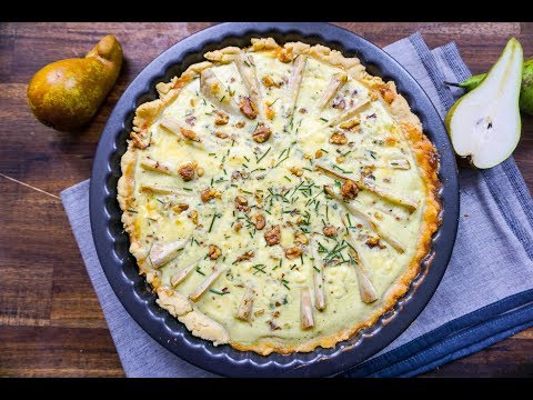 Video: Tarte Mit Birnen, Blauschimmelkäse Und Pinienkernen