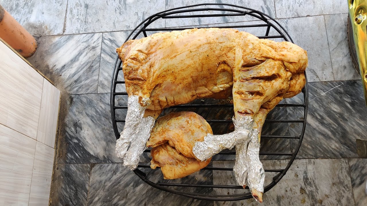 Whole Lamb Roast with Arabic Style Arabic Full Dumba Cooking Arabian