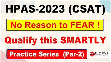 CSAT | HPAS Prelims 2023 | Practice Series | Part-2 | All important Topics | HAS 2023
