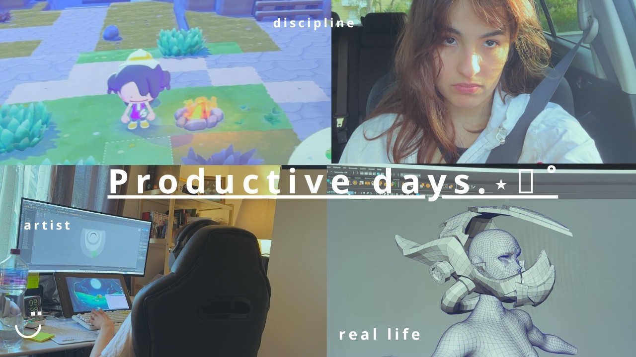 ART VLOG - -A week of trying to become a 3D artist at 25🎧 - YouTube