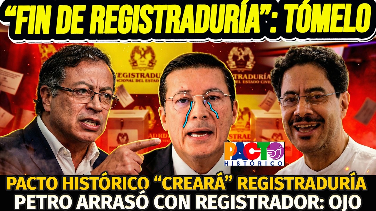 LLEGÓ FIN A REGISTRADOR: PACTO CREARÁ 