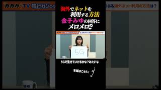 【金子みゆの回答にメロメロ!?】海外でネットを利用する方法 #カカクドットコム #金子みゆ #iphone