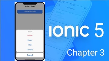 ionic 5 tutorials | how to design actionsheet | ionic 5 actionsheet | chapter 3