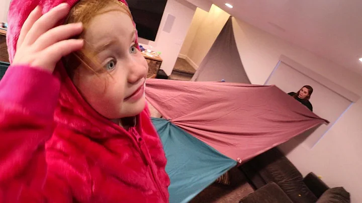 GiANT BASEMENT FORT!! Jenny has a crazy idea for m...