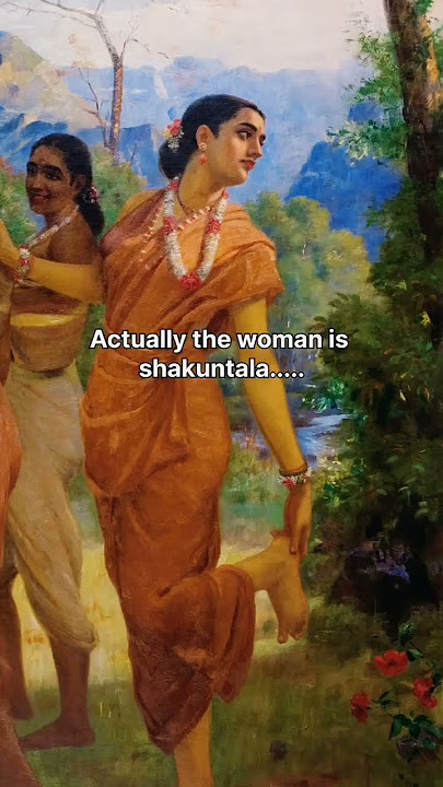 'Shakuntala's Eternal Love ❤️ | Raja Ravi Varma’s Timeless Art'